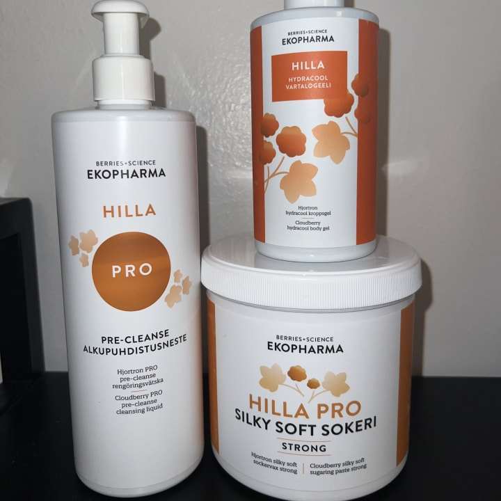 Ekopharma Hilla Pro -sokerointituotteet, jotka ovat 100 % vegaanisia